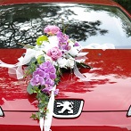 modern design flower wedding car decoration service