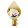 pink white hydrangea Hand Bouquet Singapore