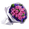Purple Roses Hand Bouquet Singapore